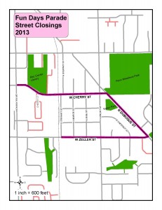 Fun Days road closures