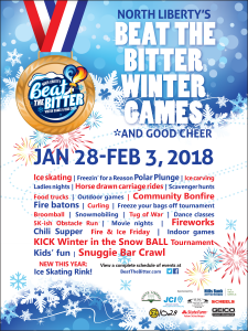 Beat The Bitter Schedule Announced City Of North Liberty