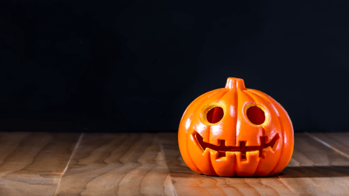 a carved pumpkin