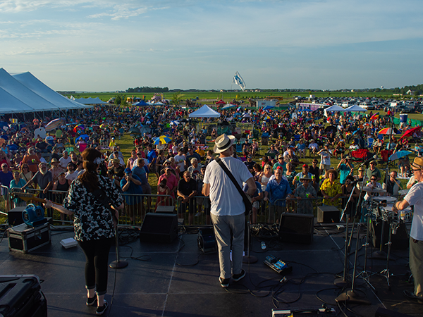 the view from the Blues & BBQ stage