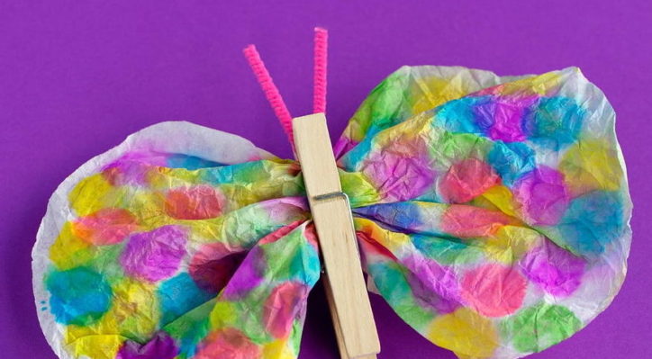Make It Mondays: Coffee Filter Butterfly | City of North Liberty