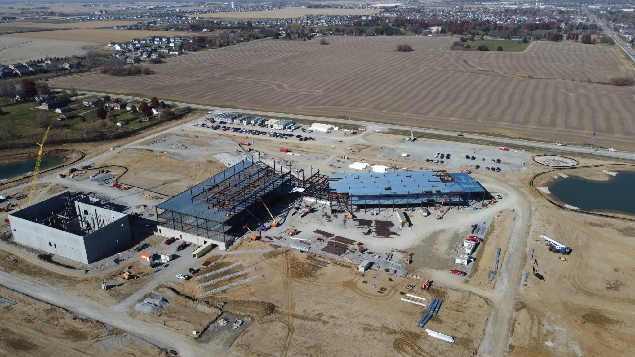 Construction of the University of Iowa Hospitals and Clinics campus in North Liberty
