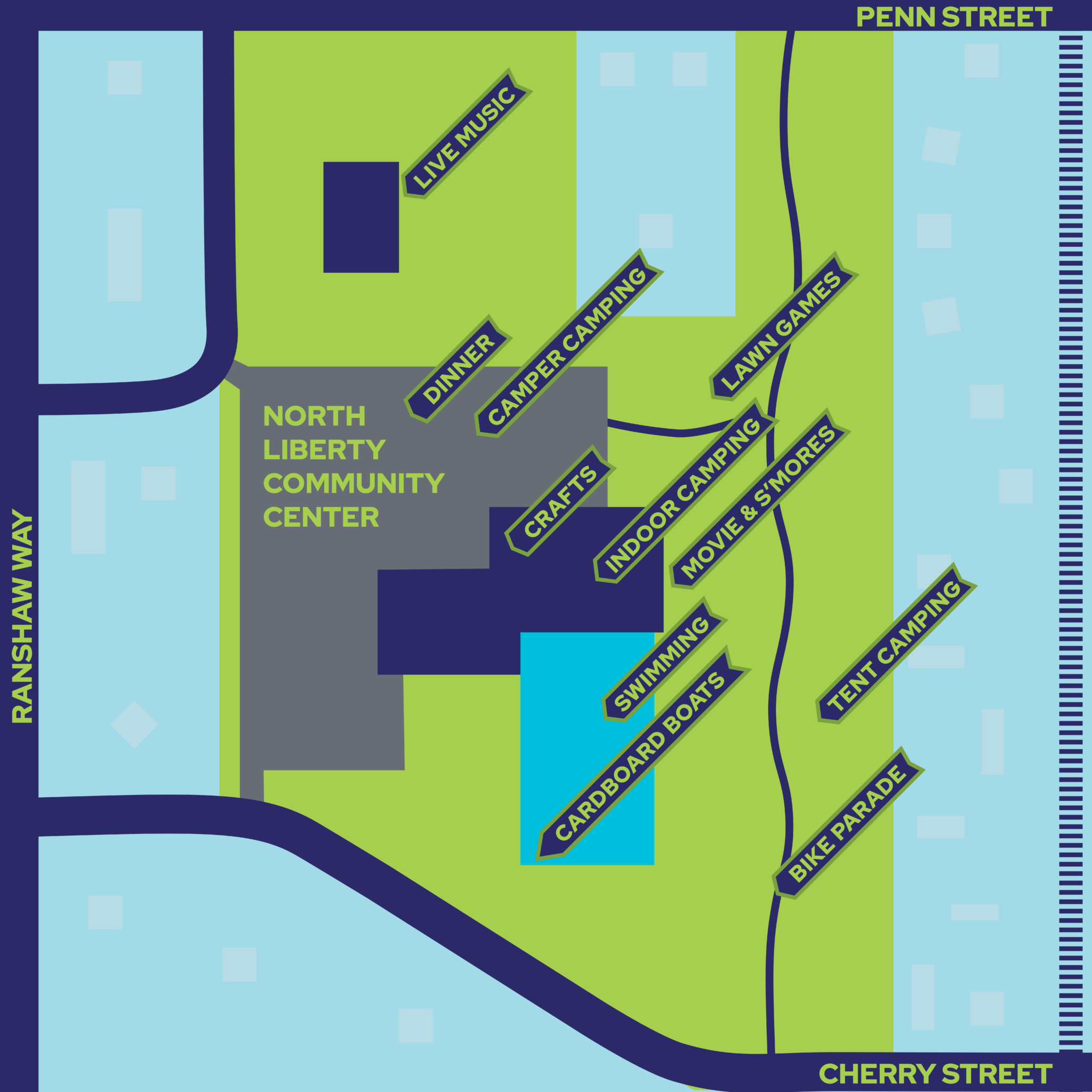 Camp North Liberty Map 2024