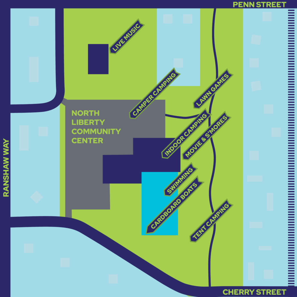 Map of Camp North Liberty Activities