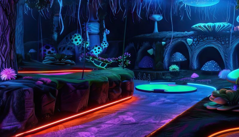 Glow Mini Golf Teen Takeover | City of North Liberty